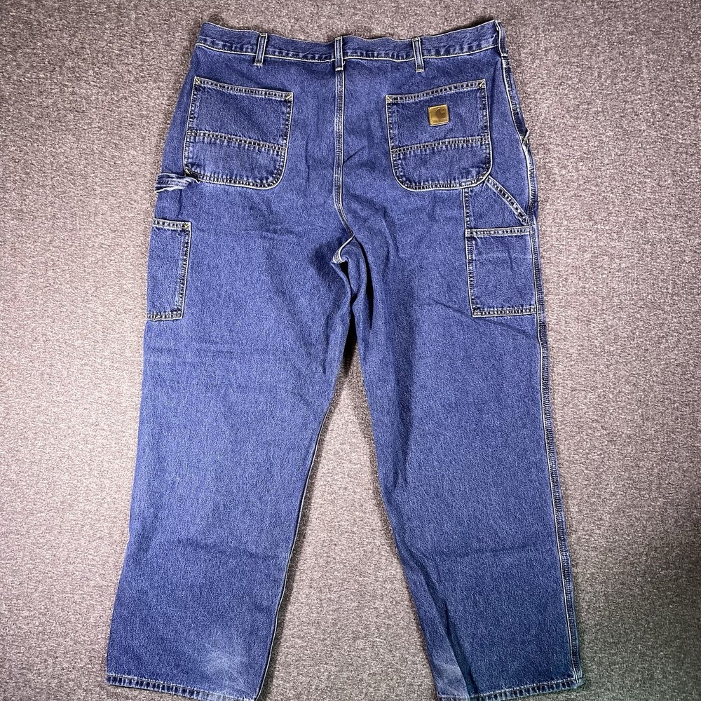 Carhartt B13 DPS Carpenter Jeans Men 41x31 Blue Loose Fit Workwear Utility Denim - Picture 8 of 14